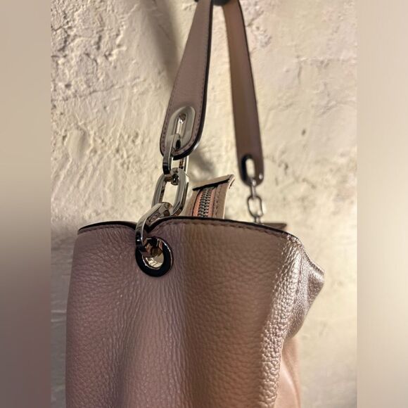 Michael Kors Fulton Medium Shoulder Handbag Ballet Pink Leather - Picture 5 of 15